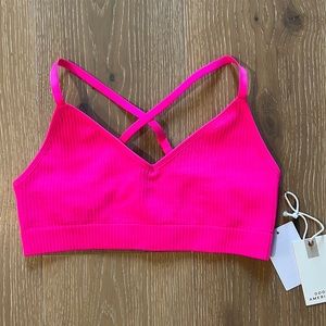Good American hot pink bra